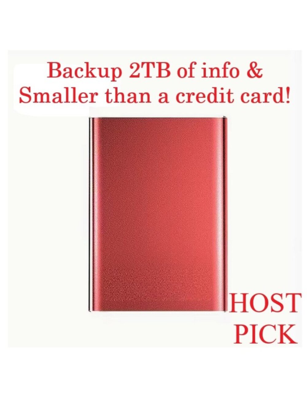 HOST PICK*UNHEARD OF PRICE 2" Mini Hard Drive High Speed 3.0 2TB Portable Backup